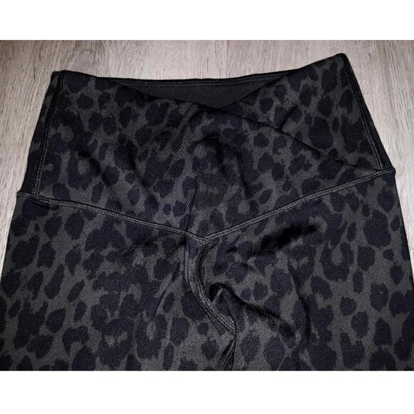 Lot of Victoria's Secret Leopard Print Leggings Size 2 Dark Green Black Cheetah - Picture 8 of 11